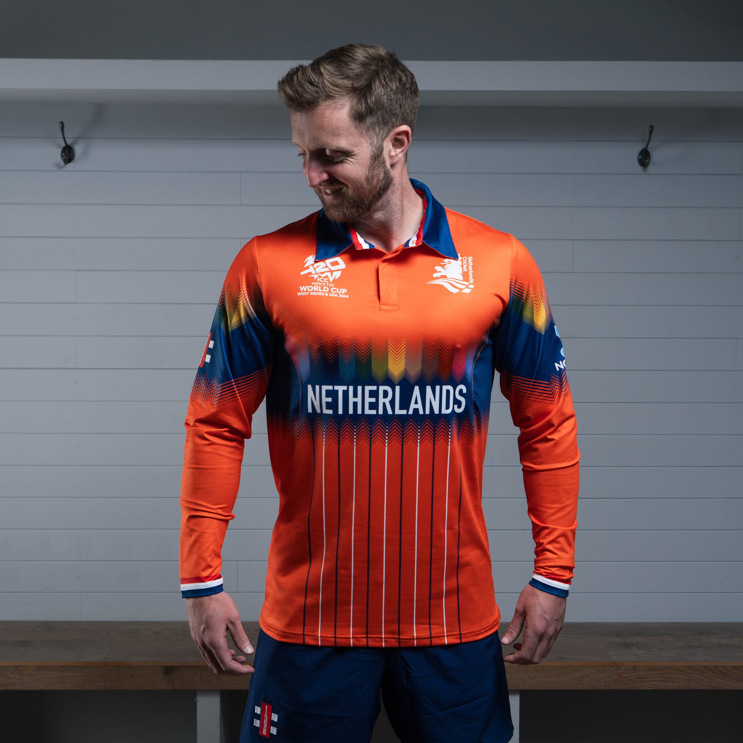 Netherlands T20 World Cup 24 Shirt - Men's Long Sleeve