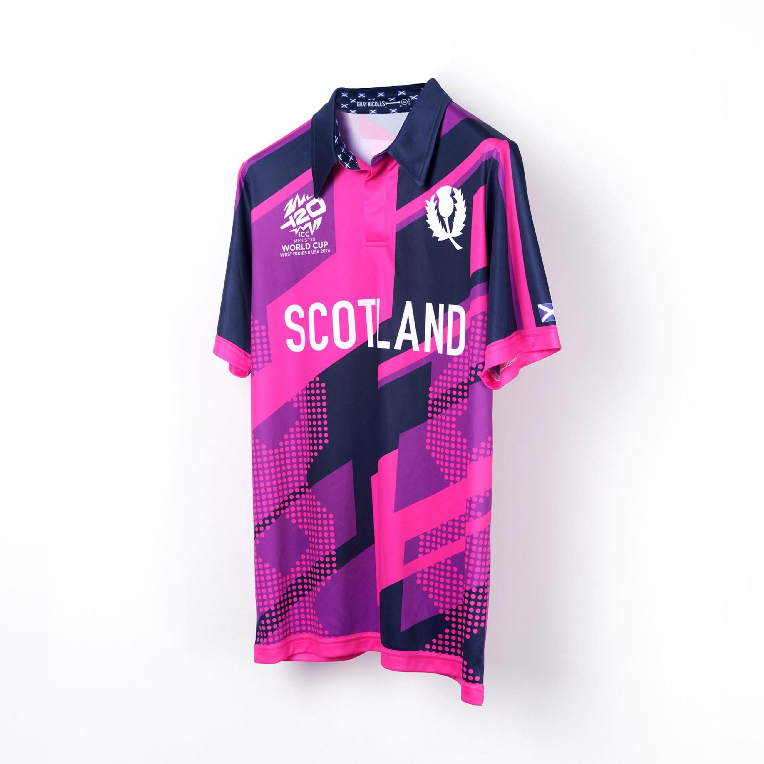 Cricket Scotland T20 World Cup 24 Shirt - Junior Short Sleeve