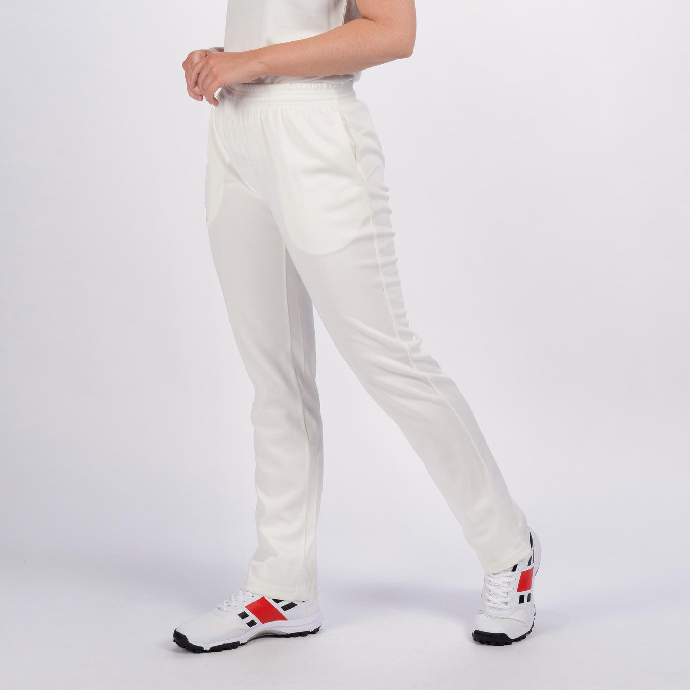 Tailored lyocellblend trousers  Cream  Ladies  HM IN
