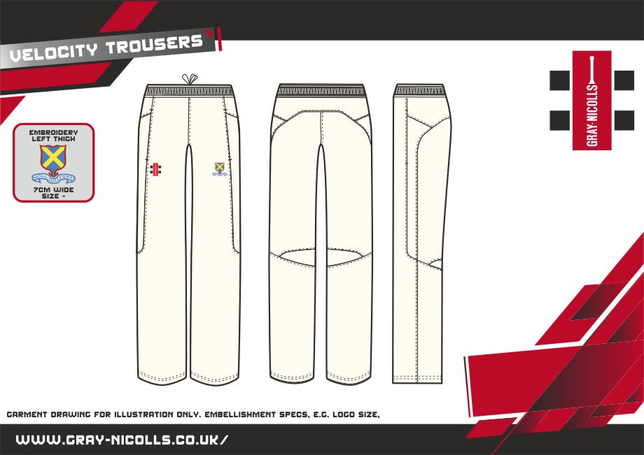 Old Finchleians GN Velocity Track Trousers Black £30.50 - Cricket Supplies,  Bats, Pads, Gloves, Shoes from Devon County Sports